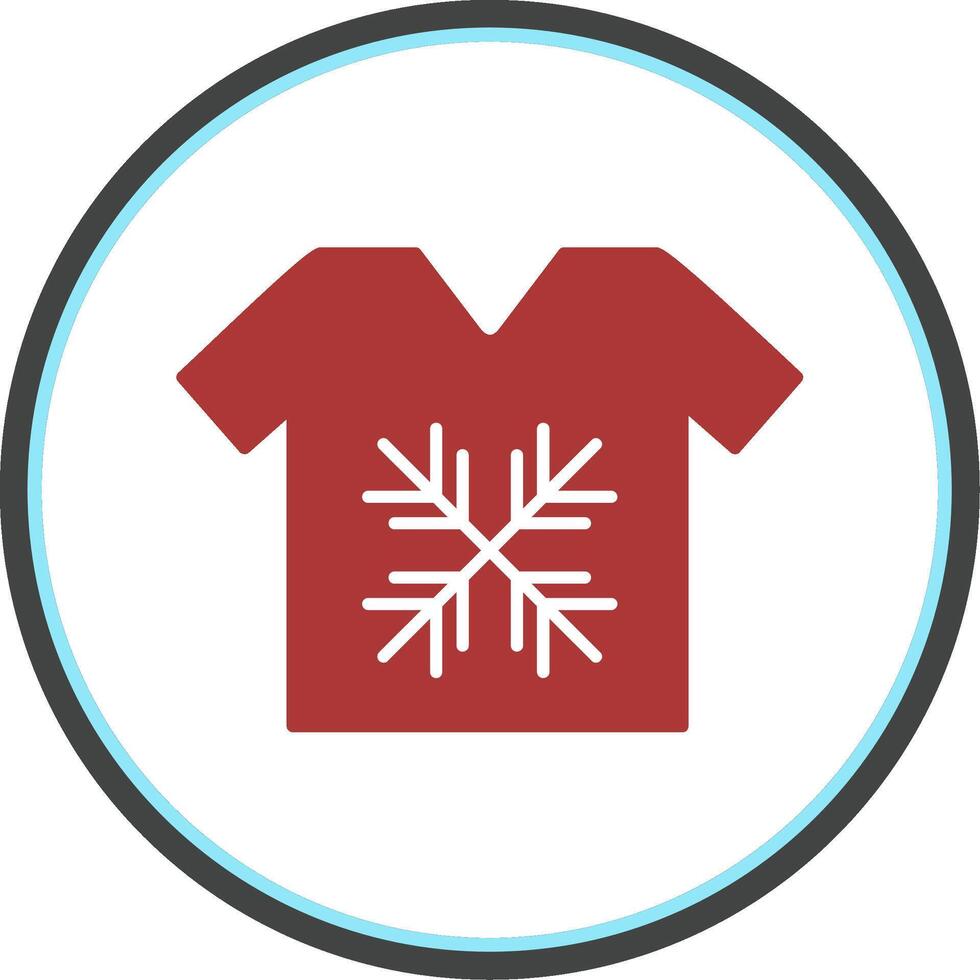 Tshirt Flat Circle Icon vector
