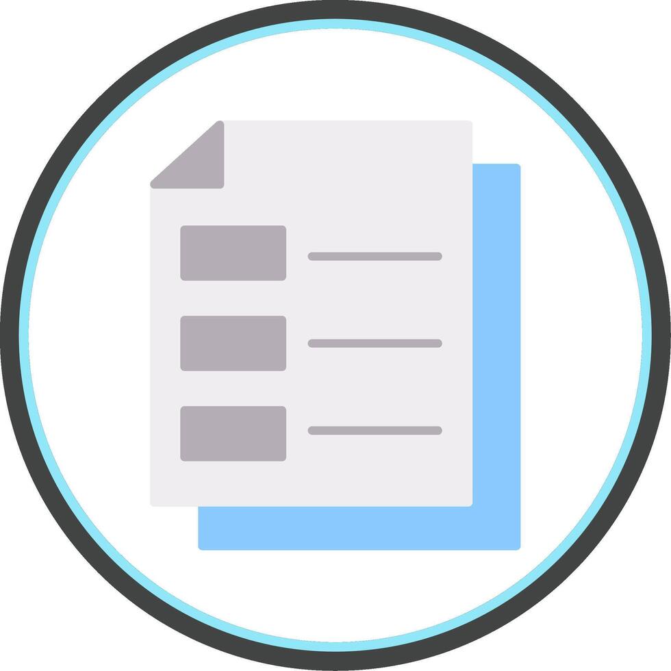 Document Flat Circle Icon 39413587 Vector Art at Vecteezy