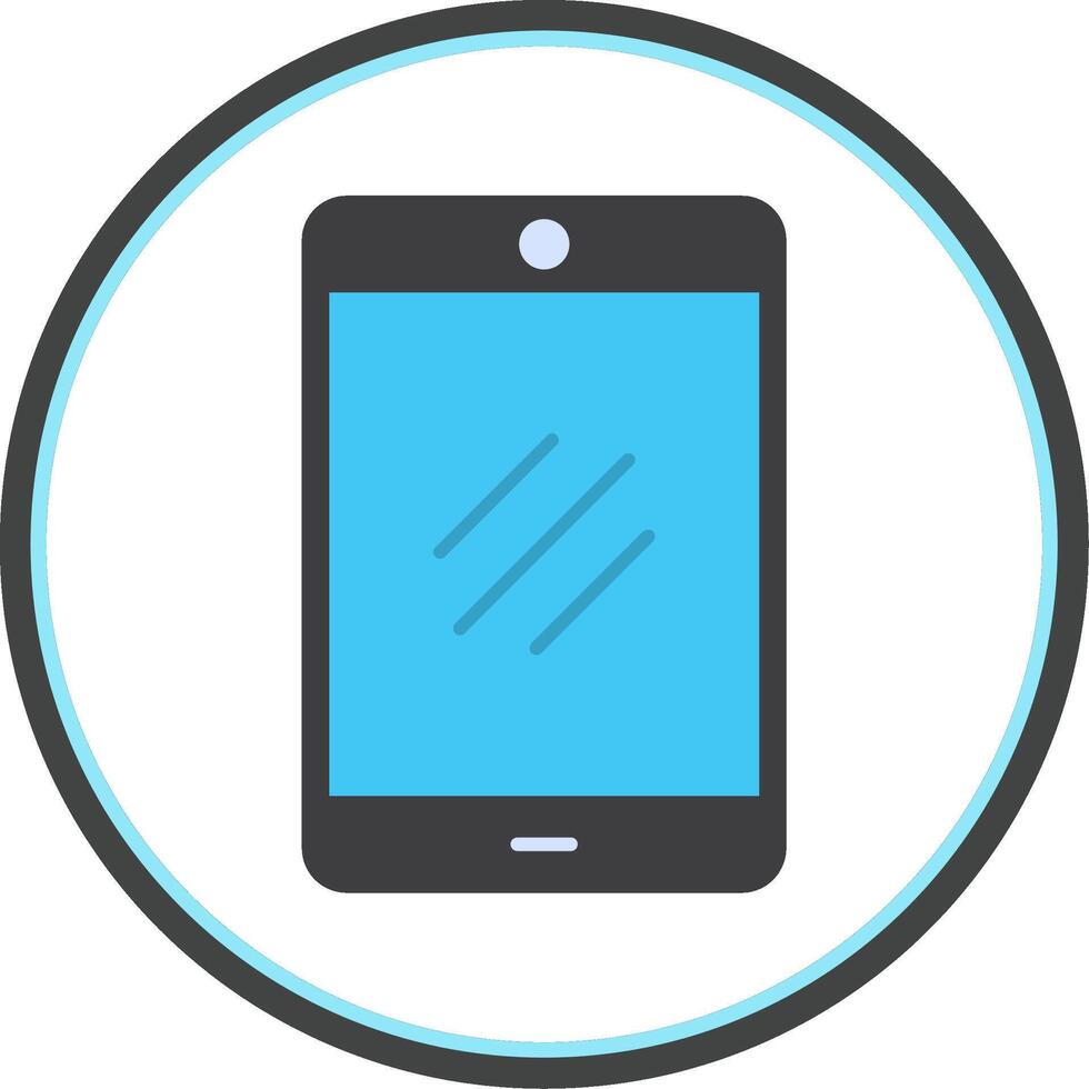Smartphone Flat Circle Icon vector