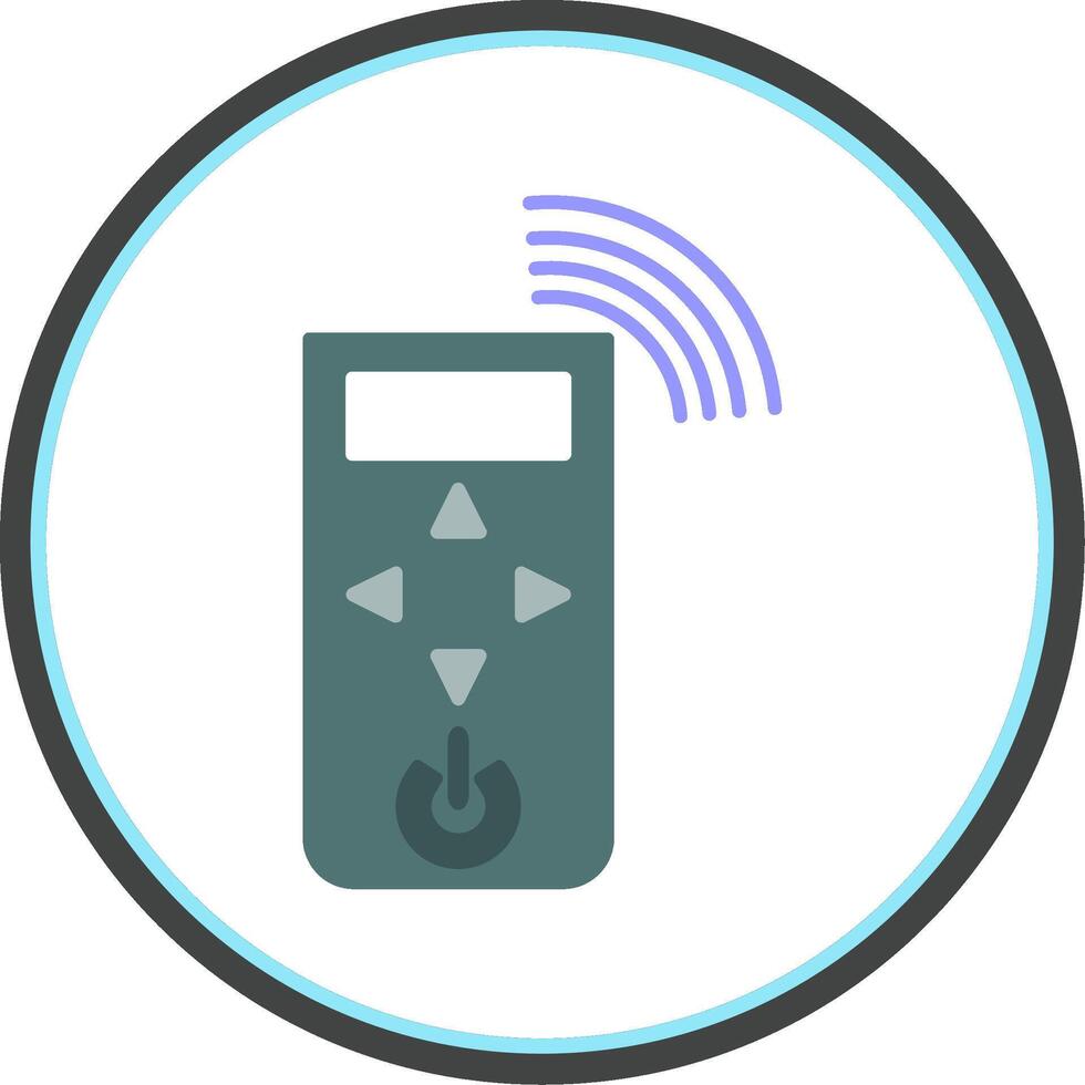 Remote Control Flat Circle Icon vector