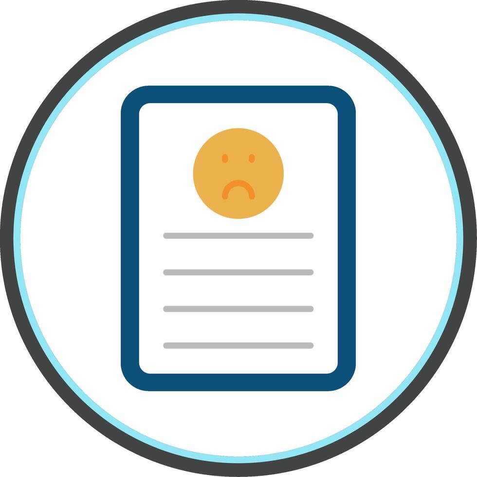 Complaint Flat Circle Icon vector