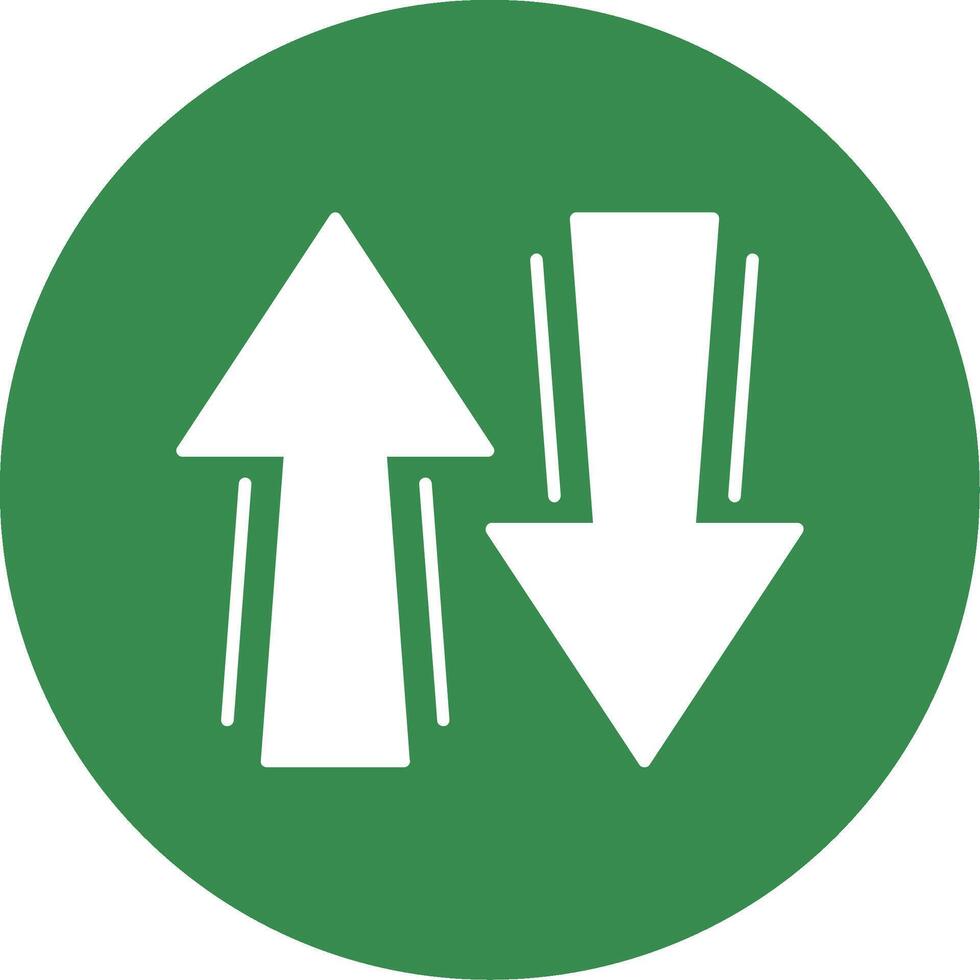 Sign Glyph Circle Icon vector