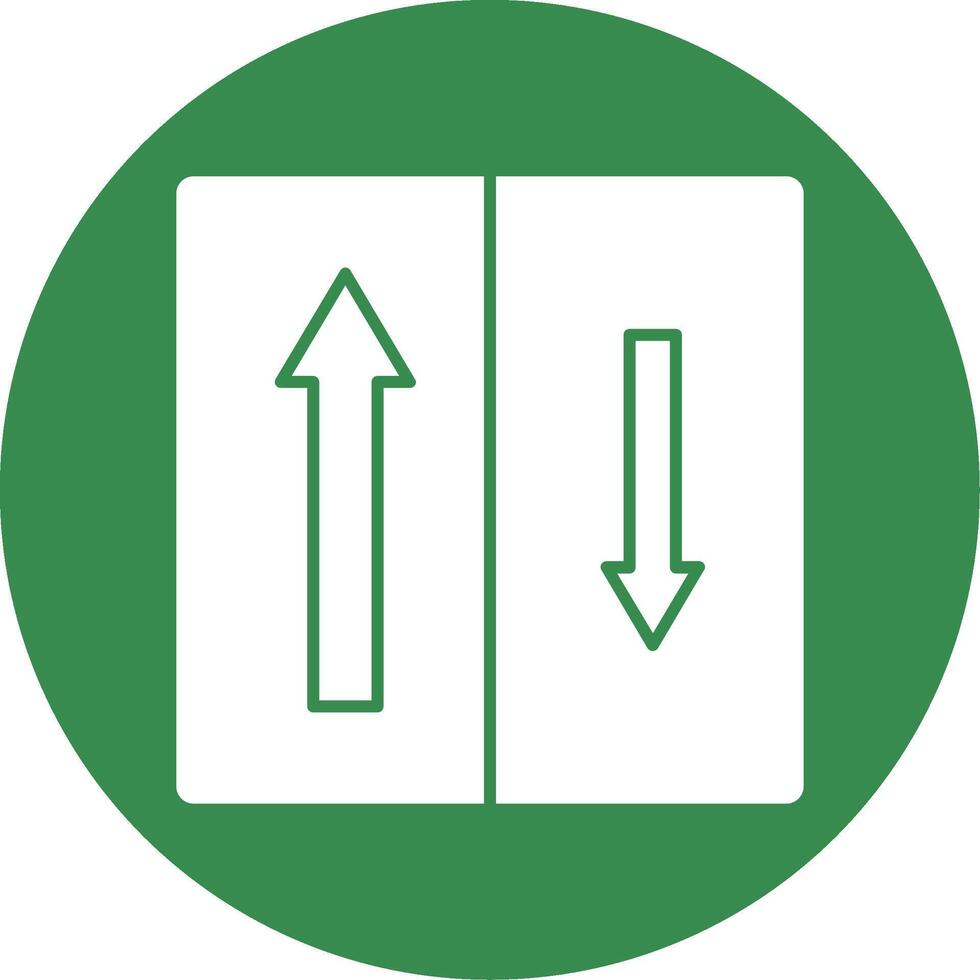 prioridad acercándose glifo circulo icono vector