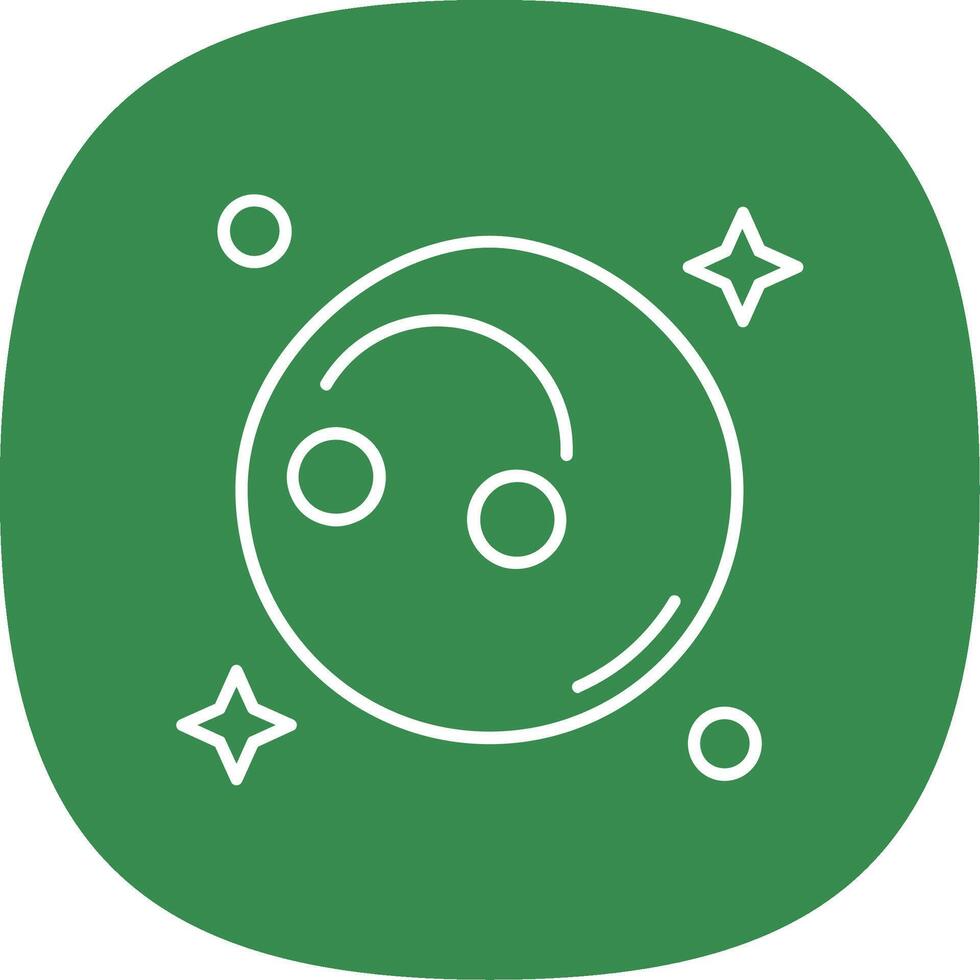 FALSE Linear Circle Multicolor Design Icon vector