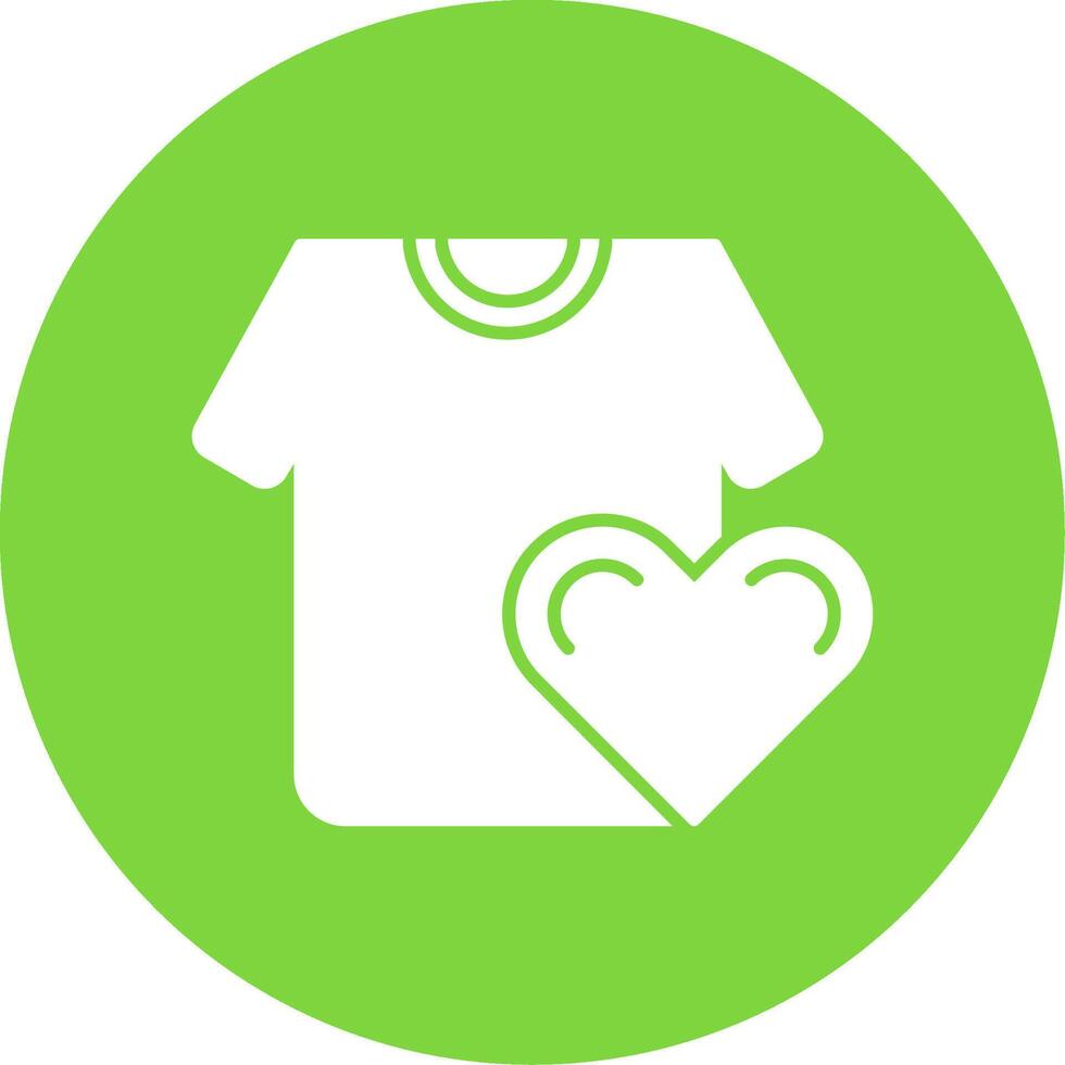 Favorite Glyph Circle Icon vector