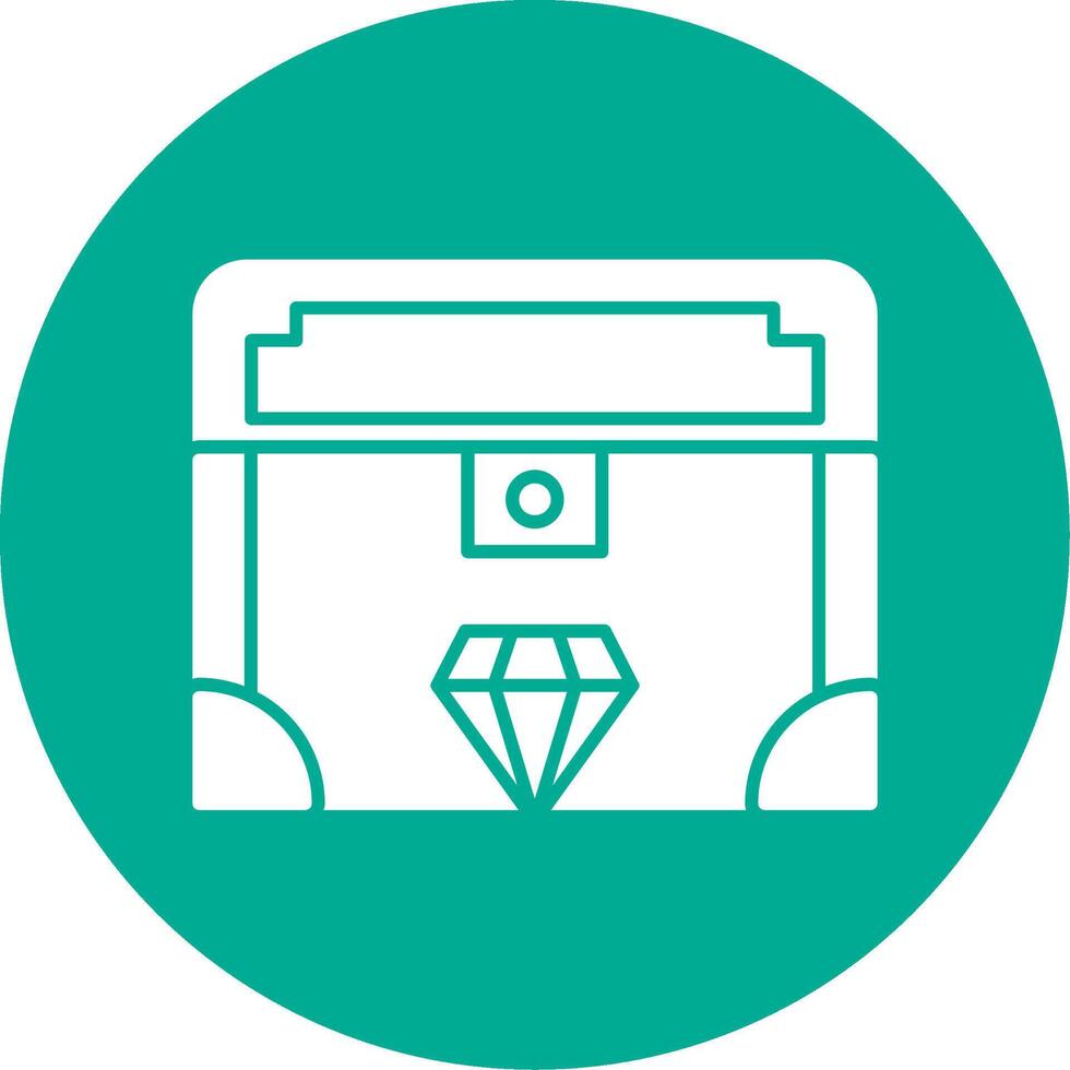 Valuable Glyph Circle Icon vector