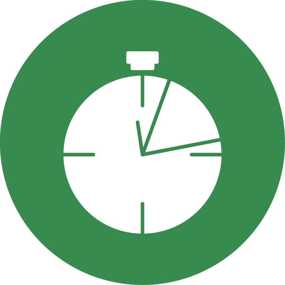 Limited Time Glyph Circle Icon vector