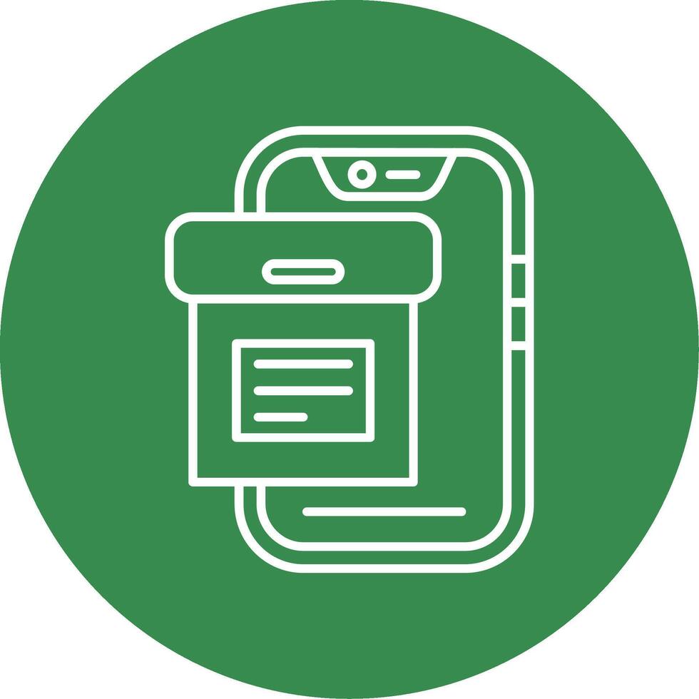 Archive Linear Circle Multicolor Design Icon vector