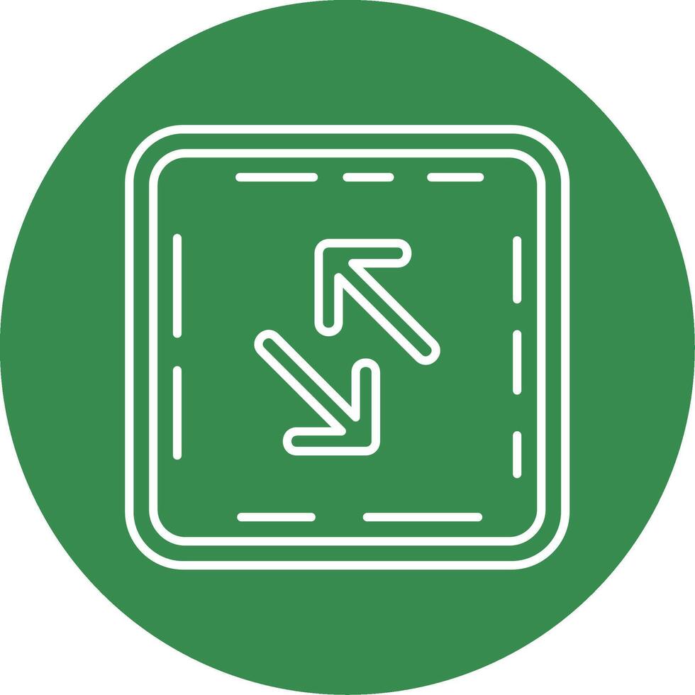 Swap Linear Circle Multicolor Design Icon vector