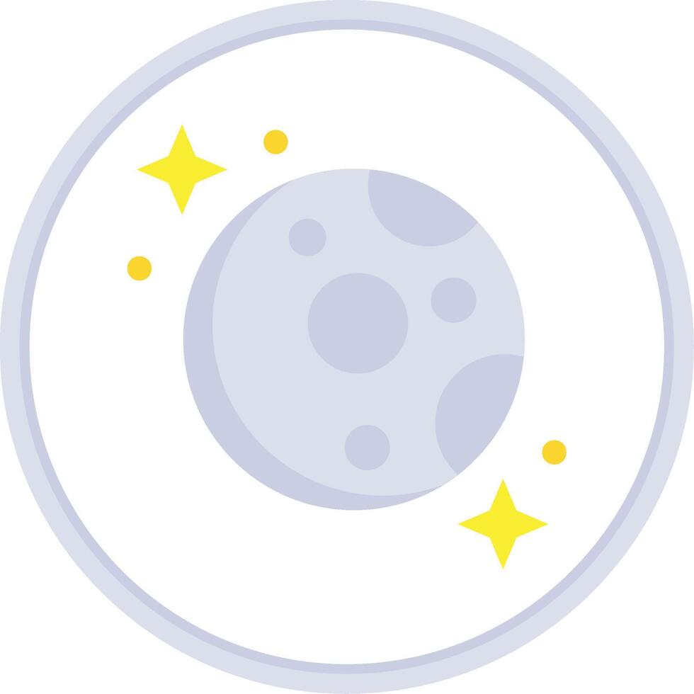 Moon Flat Circle Uni Icon 39414926 Vector Art at Vecteezy