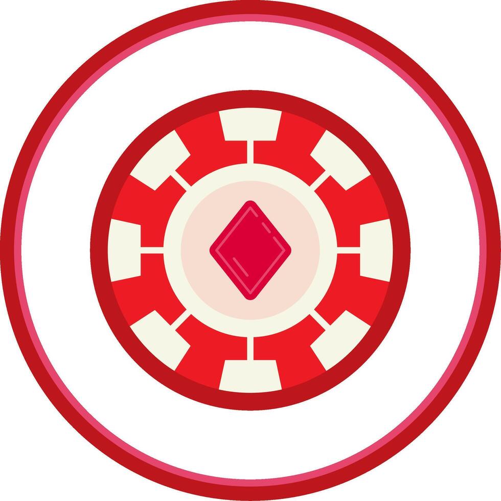 Chip Flat Circle Uni Icon vector