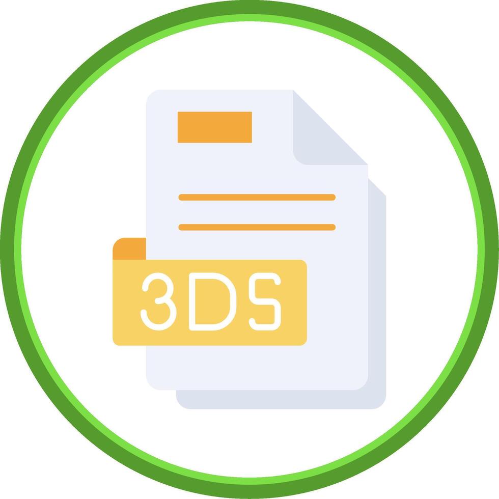 3ds Flat Circle Uni Icon vector