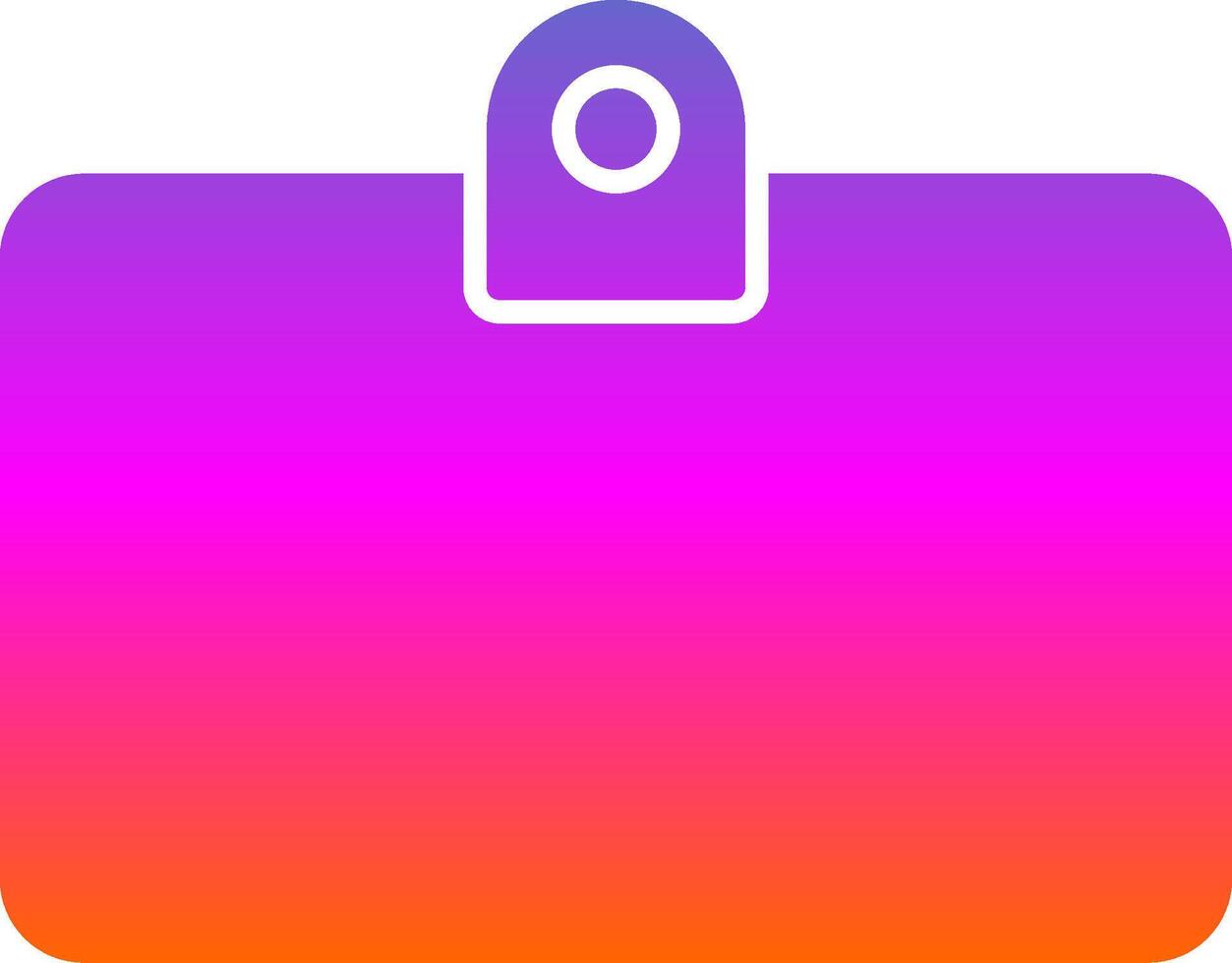Id Card Glyph Gradient Icon vector