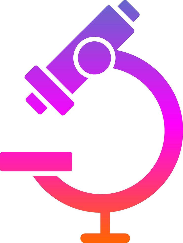 Microscope Glyph Gradient Icon vector