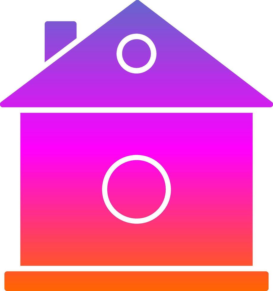 Home Setting Glyph Gradient Icon vector