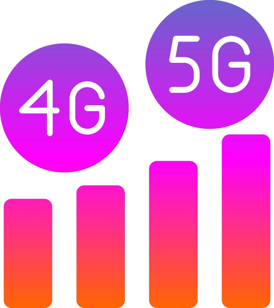 High Speed Glyph Gradient Icon vector