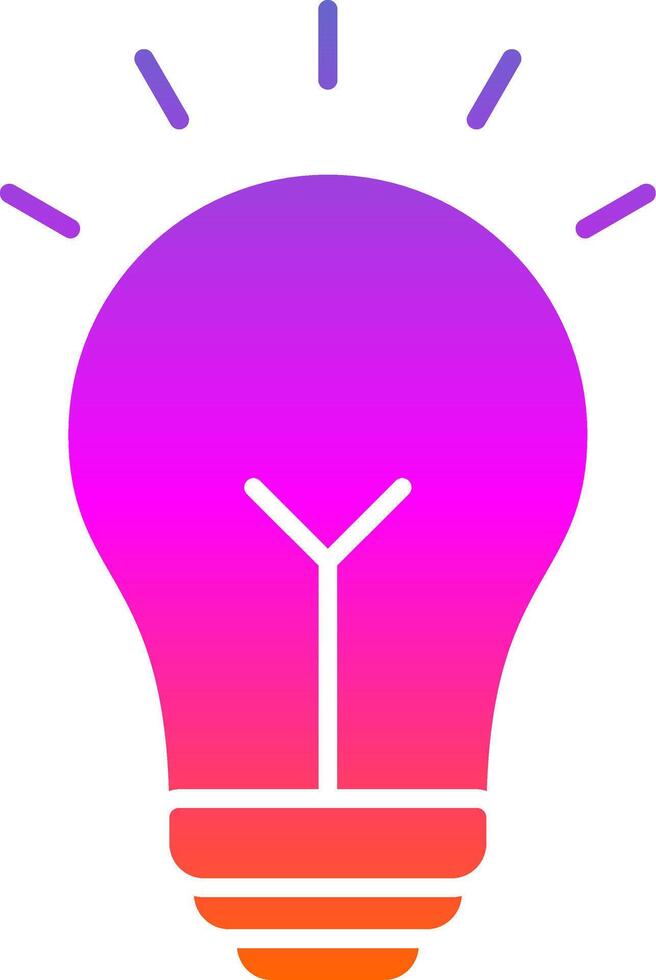 Idea Glyph Gradient Icon vector