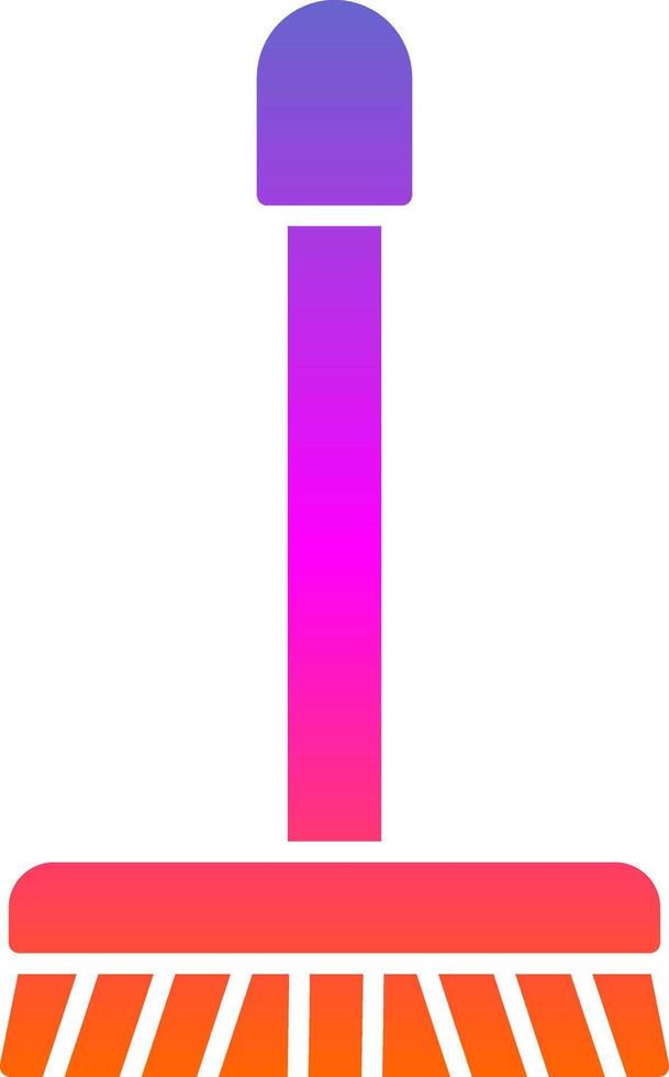 Mop Glyph Gradient Icon vector
