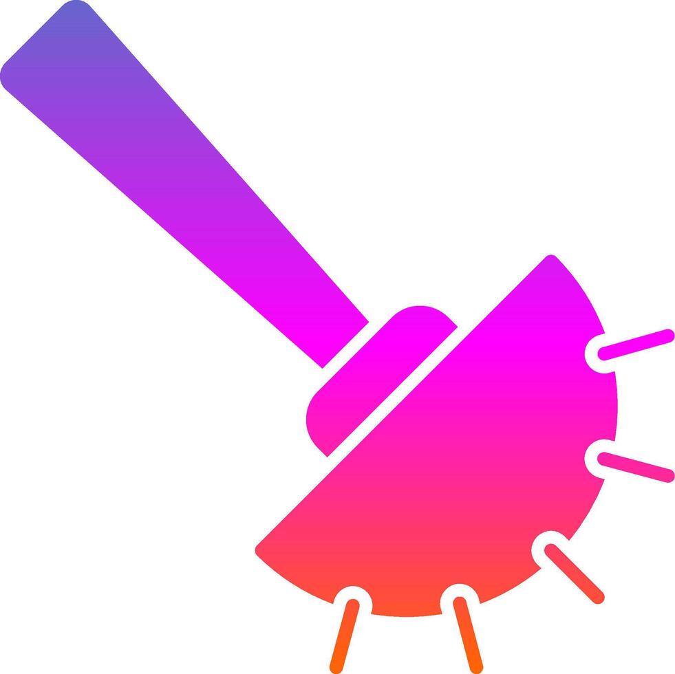 Toilet Brush Glyph Gradient Icon vector