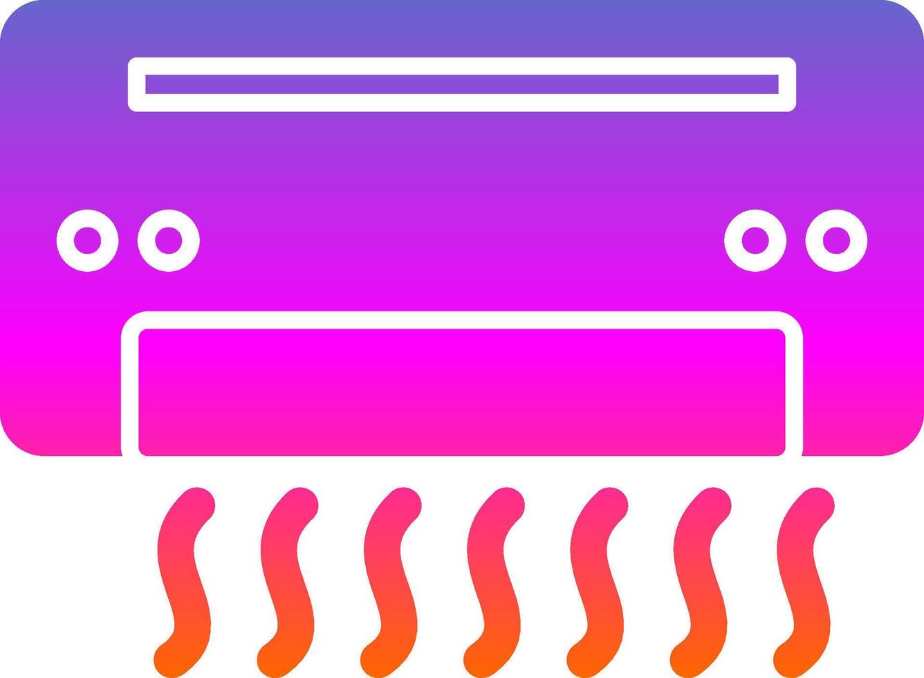 Air Conditioner Glyph Gradient Icon vector