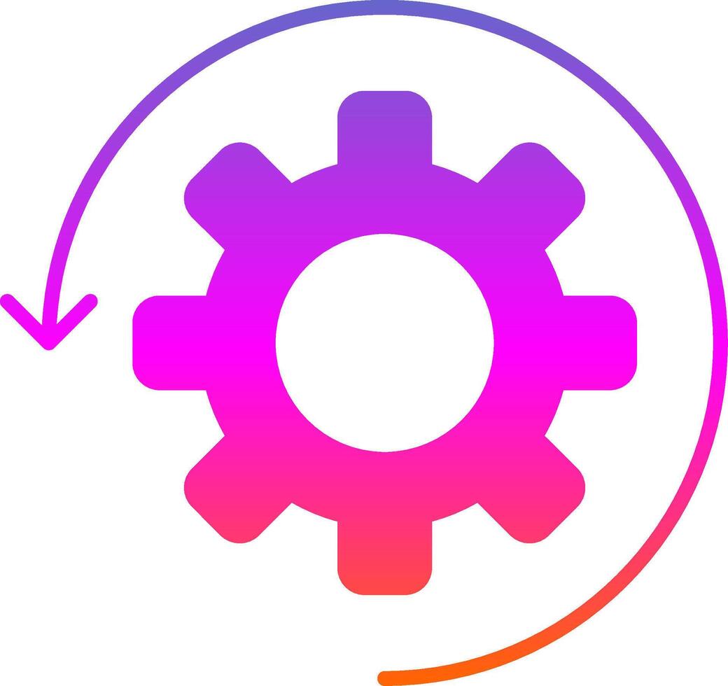 Automate Glyph Gradient Icon vector