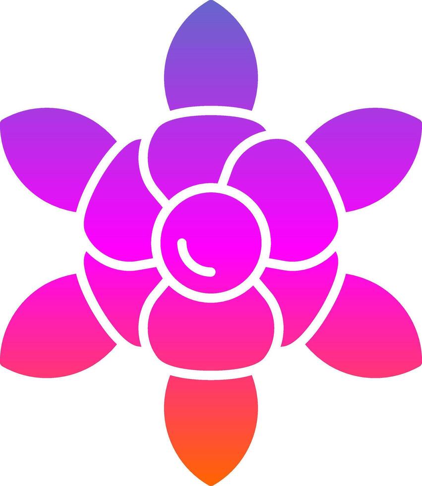 icono de gradiente de glifo de narciso vector