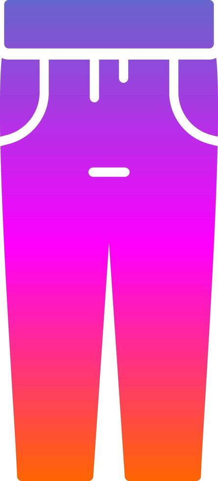 Trousers Glyph Gradient Icon vector