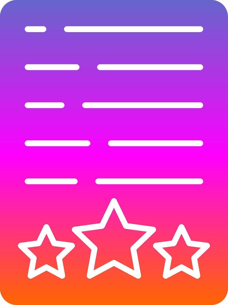 Assessment Glyph Gradient Icon vector