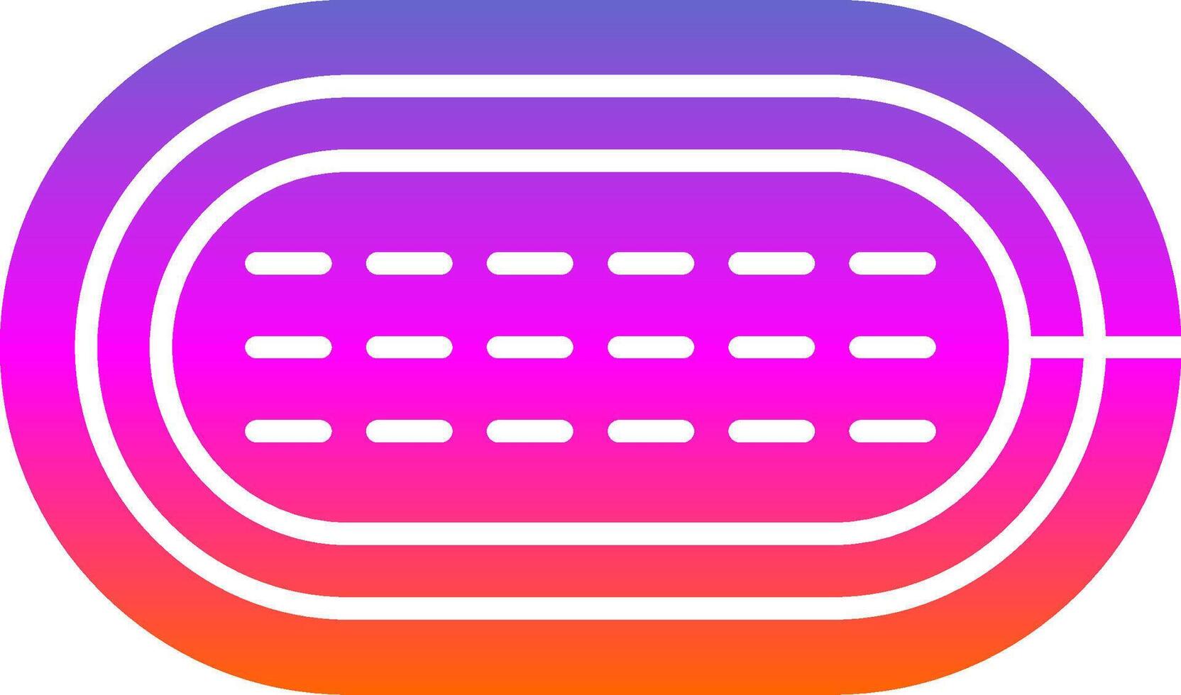 Running Track Glyph Gradient Icon vector