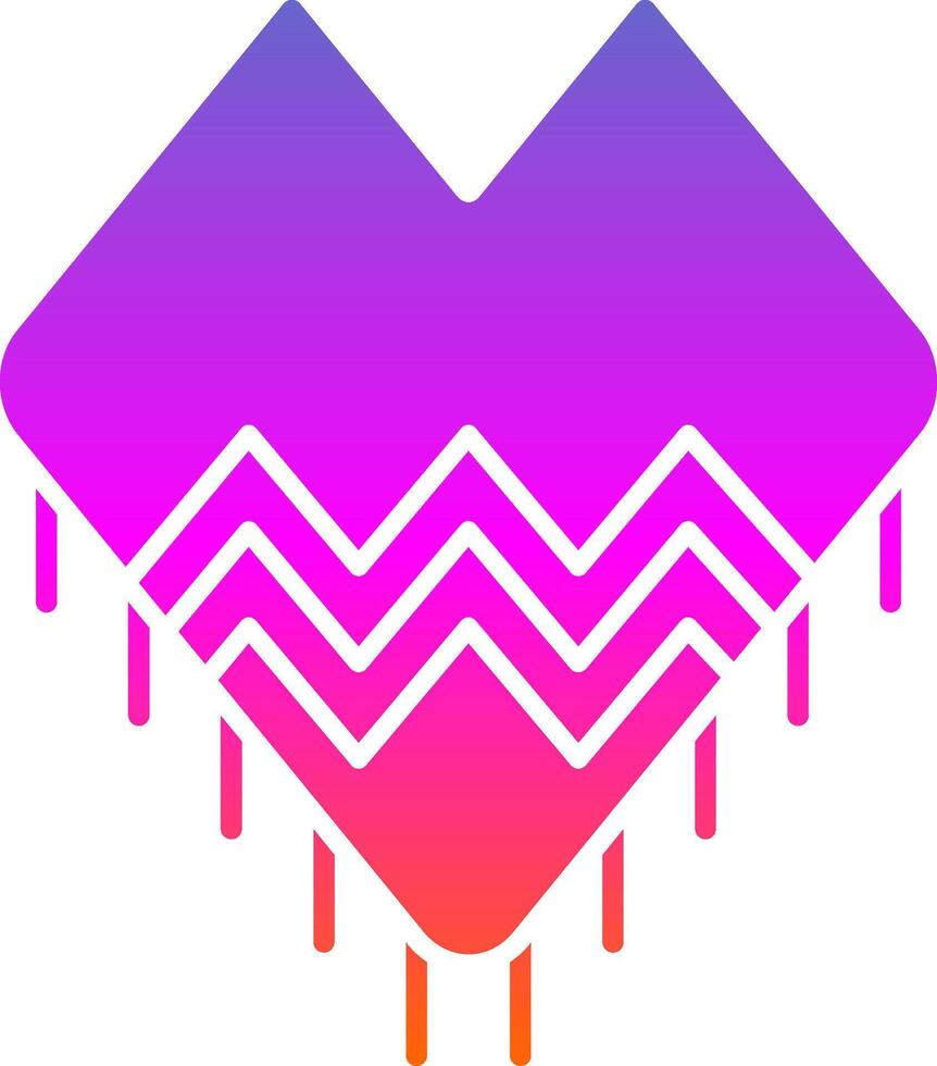 Shawl Glyph Gradient Icon vector