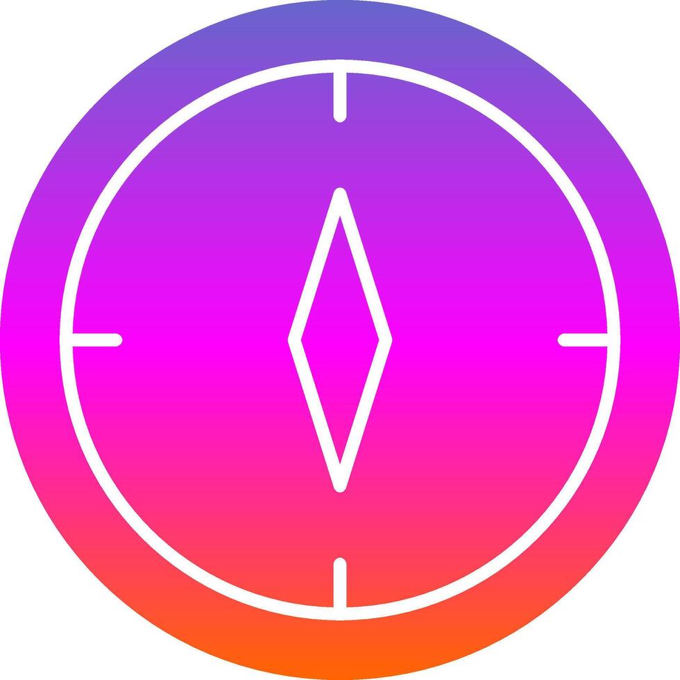 Compass Glyph Gradient Icon vector