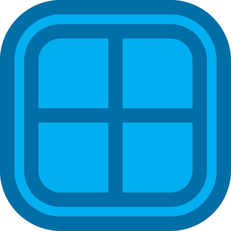 Layout Blue Line Filled Icon vector