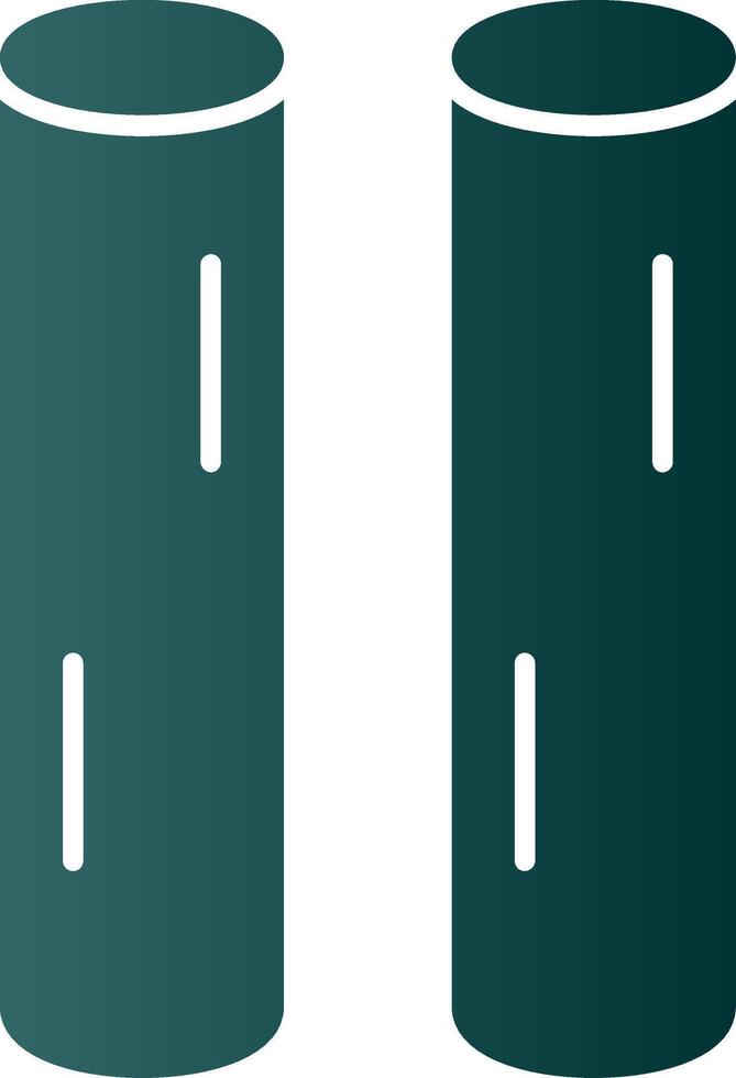 Chalk Glyph Gradient Icon vector