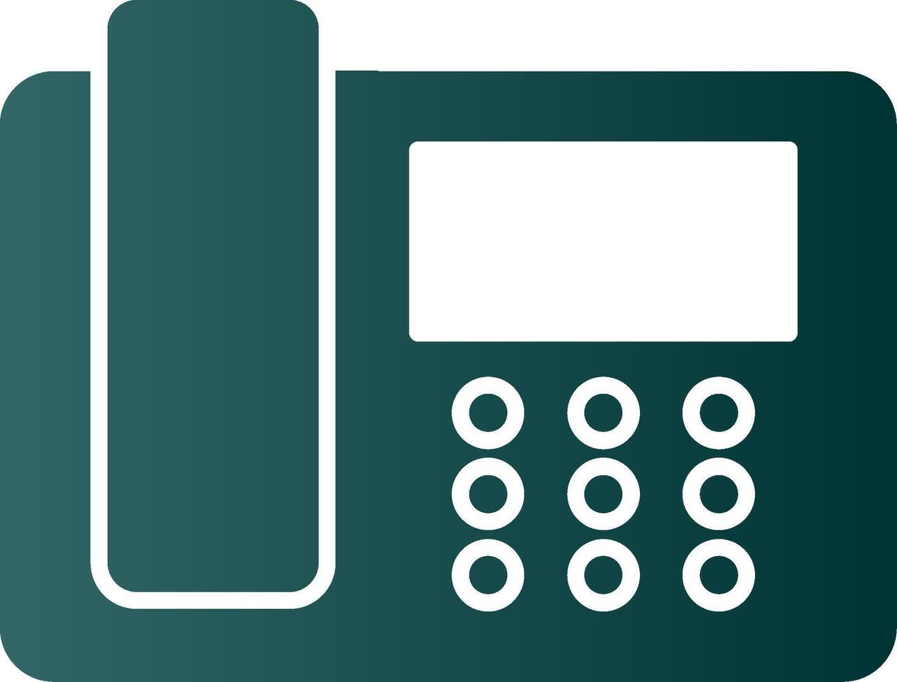 Telephone Glyph Gradient Icon vector