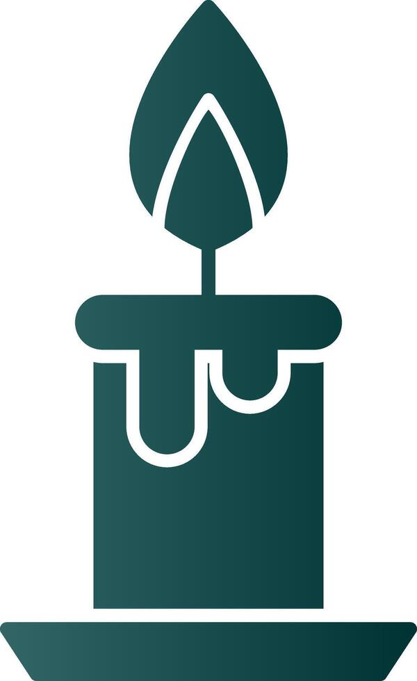Burning Glyph Gradient Icon vector