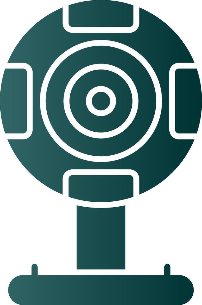 Webcam Glyph Gradient Icon vector