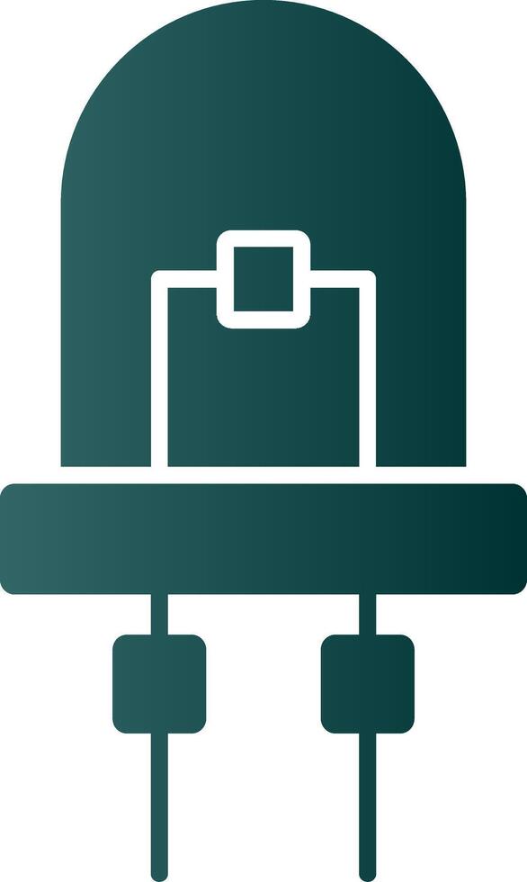 Diode Glyph Gradient Icon vector