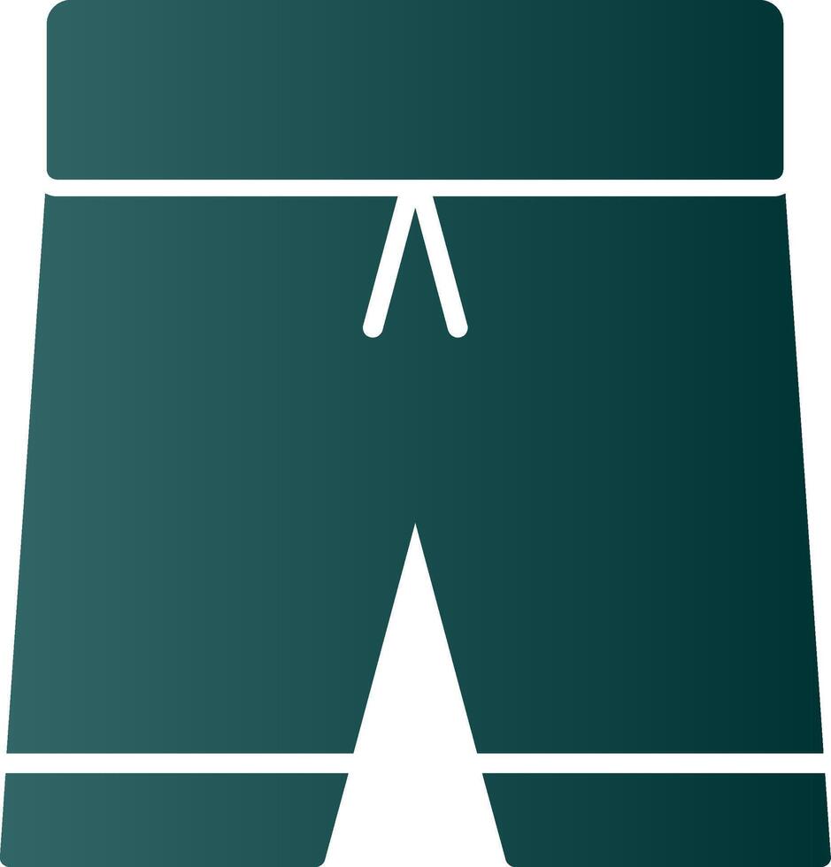 Football Shorts Glyph Gradient Icon vector