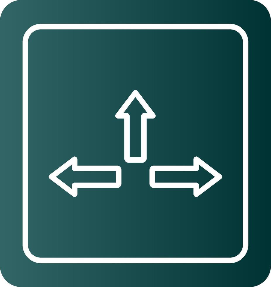 Resize Glyph Gradient Icon vector