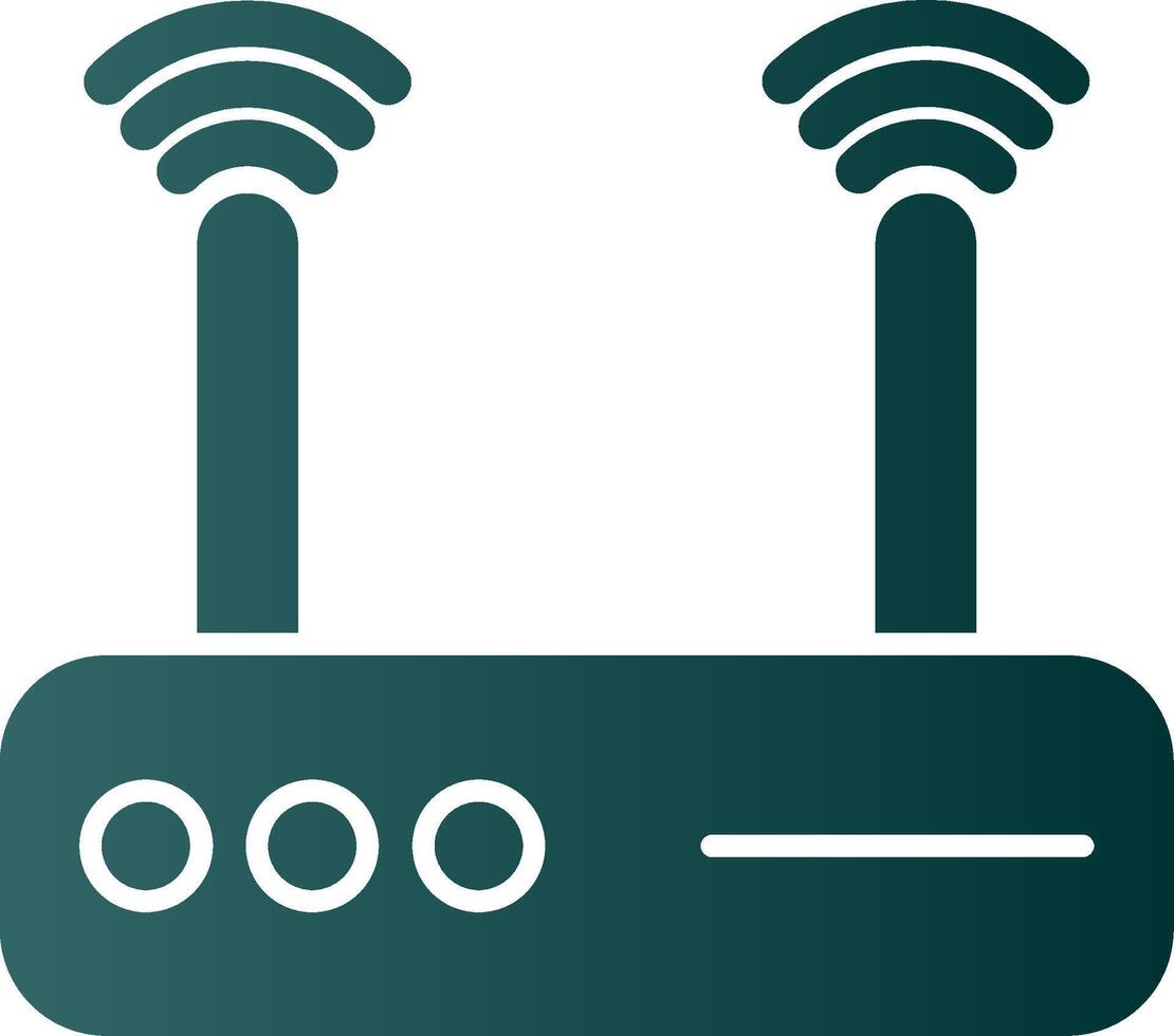 Modem Glyph Gradient Icon vector