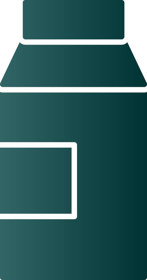 Milk Glyph Gradient Icon vector