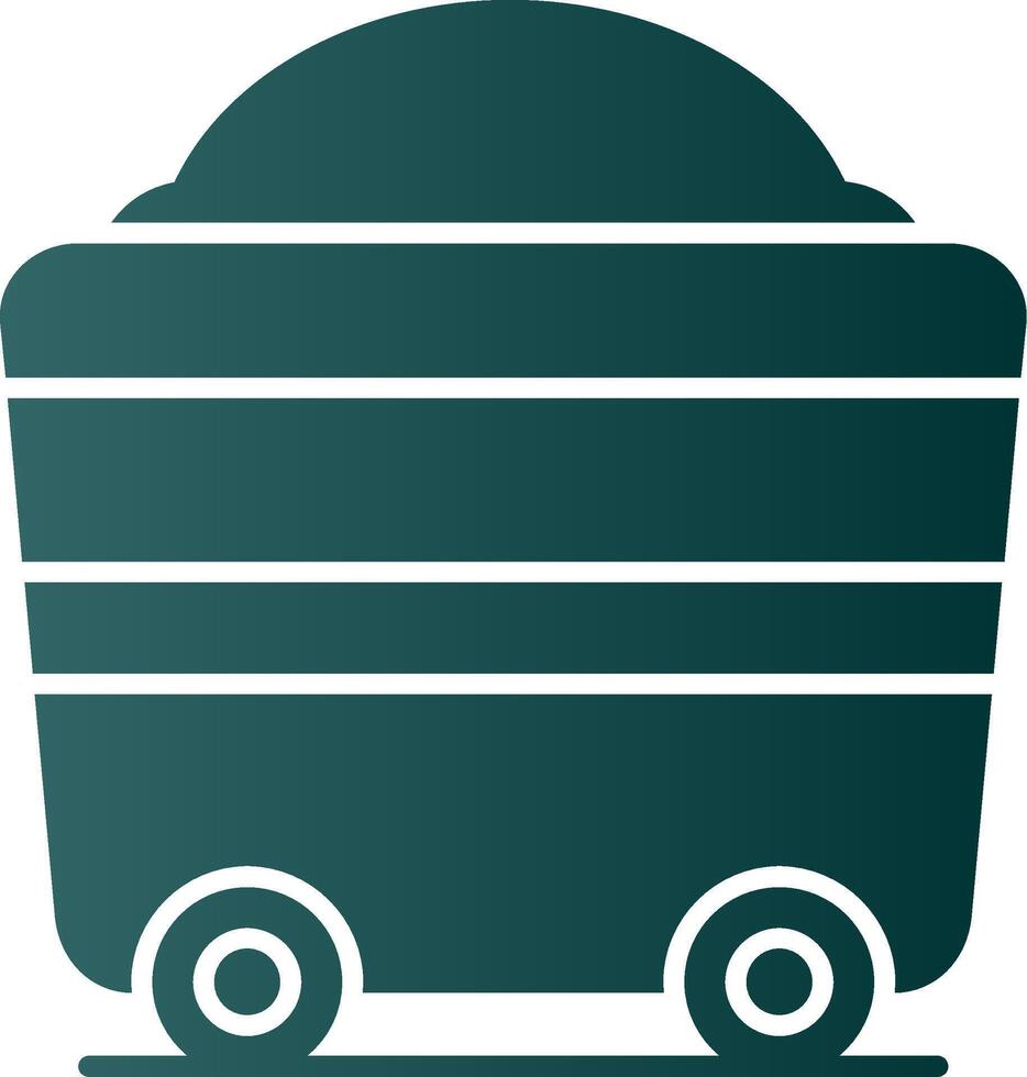 Wagon Glyph Gradient Icon vector