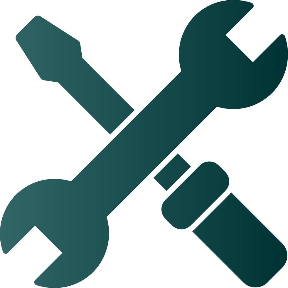 Tools Glyph Gradient Icon vector