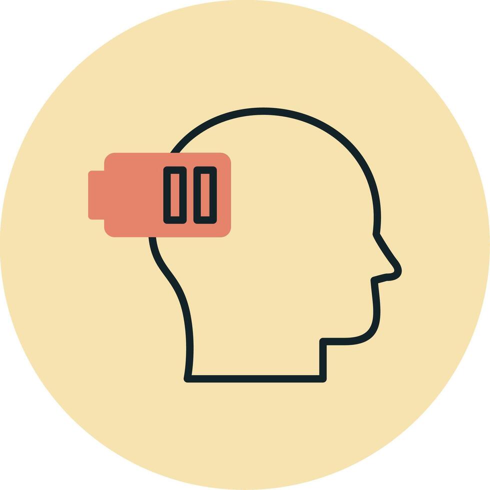 Exhausted Vector Icon