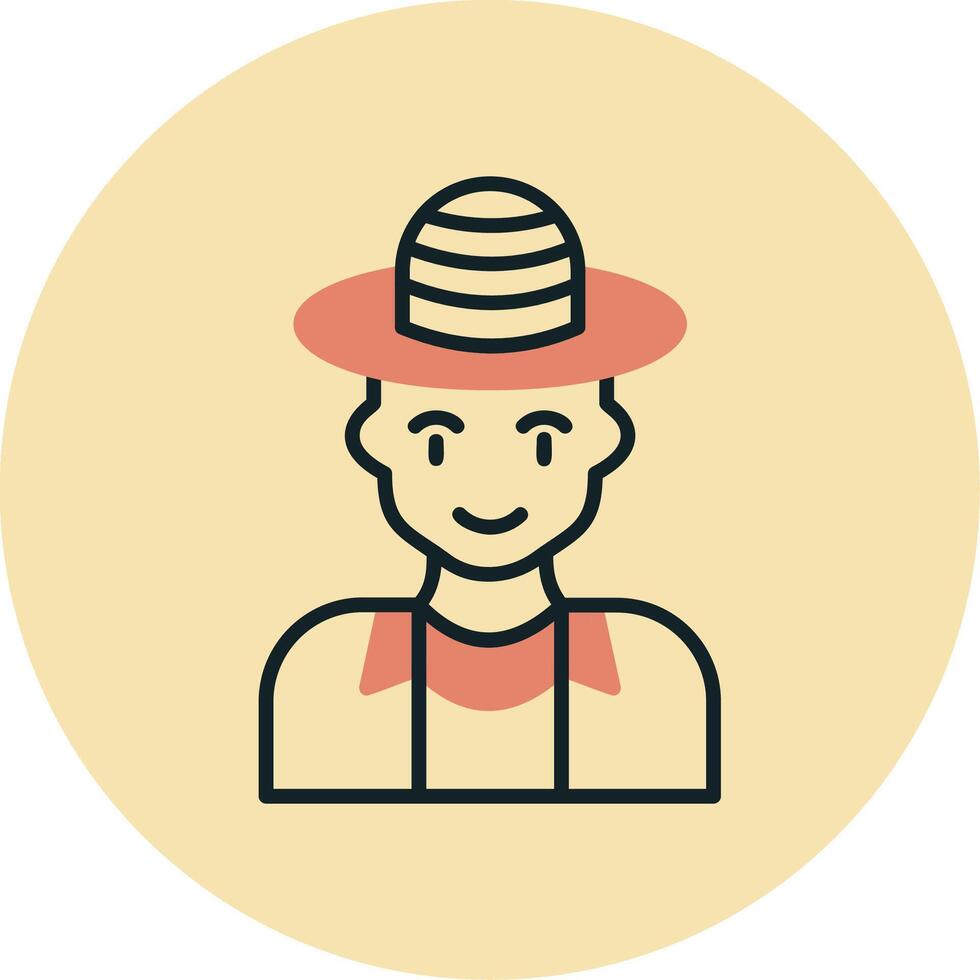 turista hombre vector icono