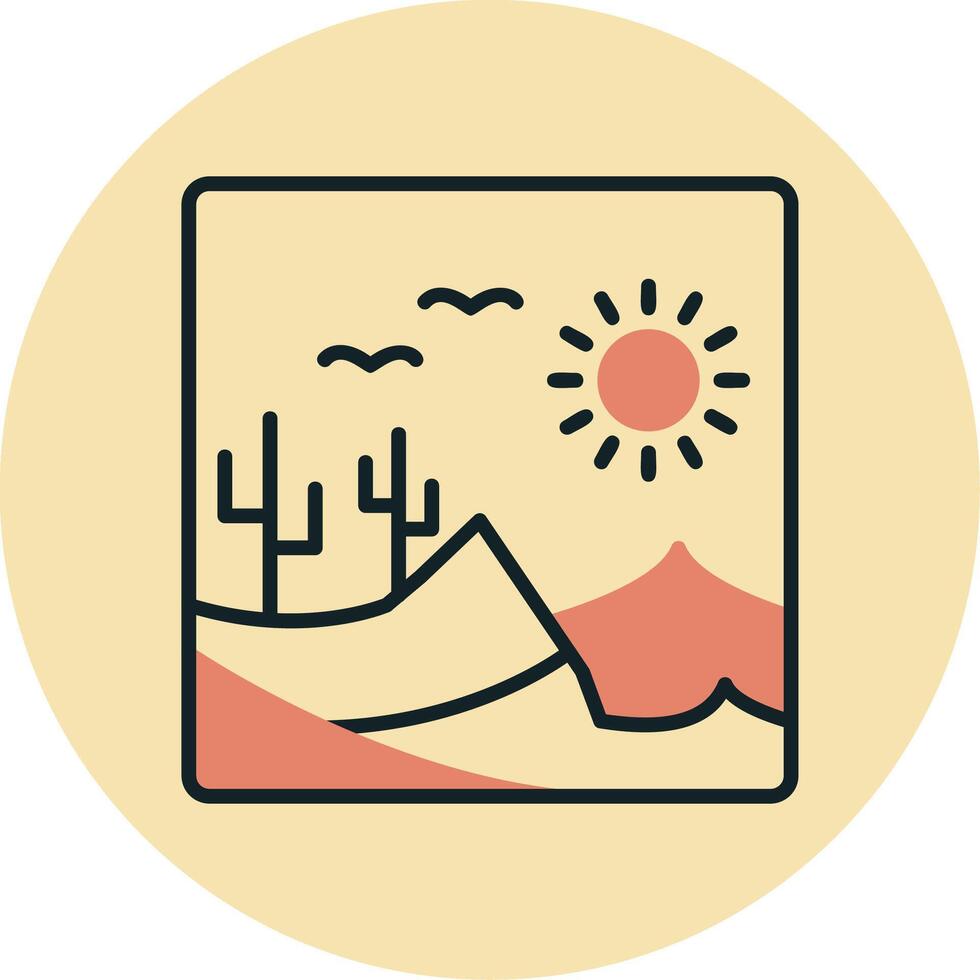 Desert Vector Icon