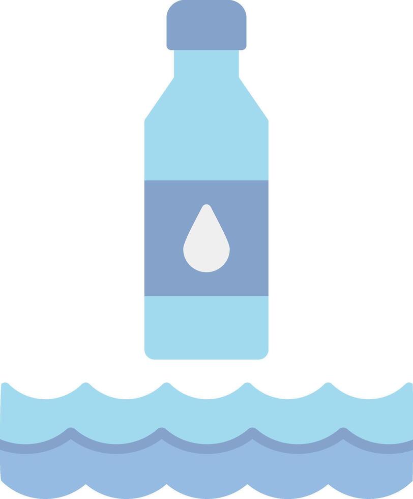 agua plano ligero icono vector