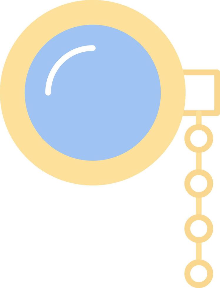 Monocle Flat Light Icon vector