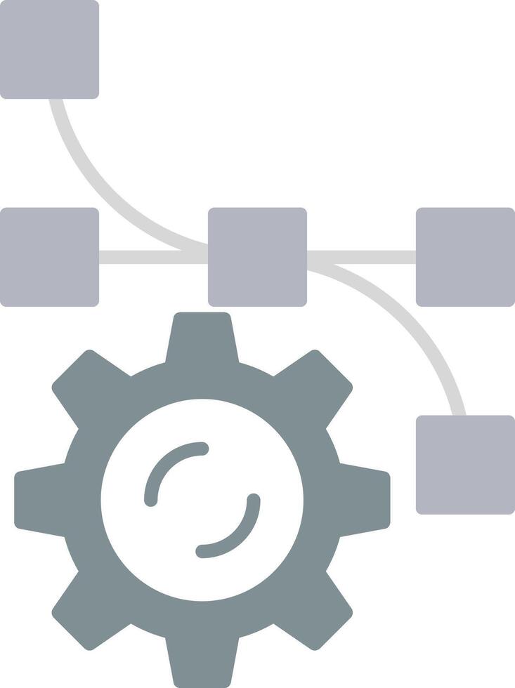 Settings Flat Light Icon vector