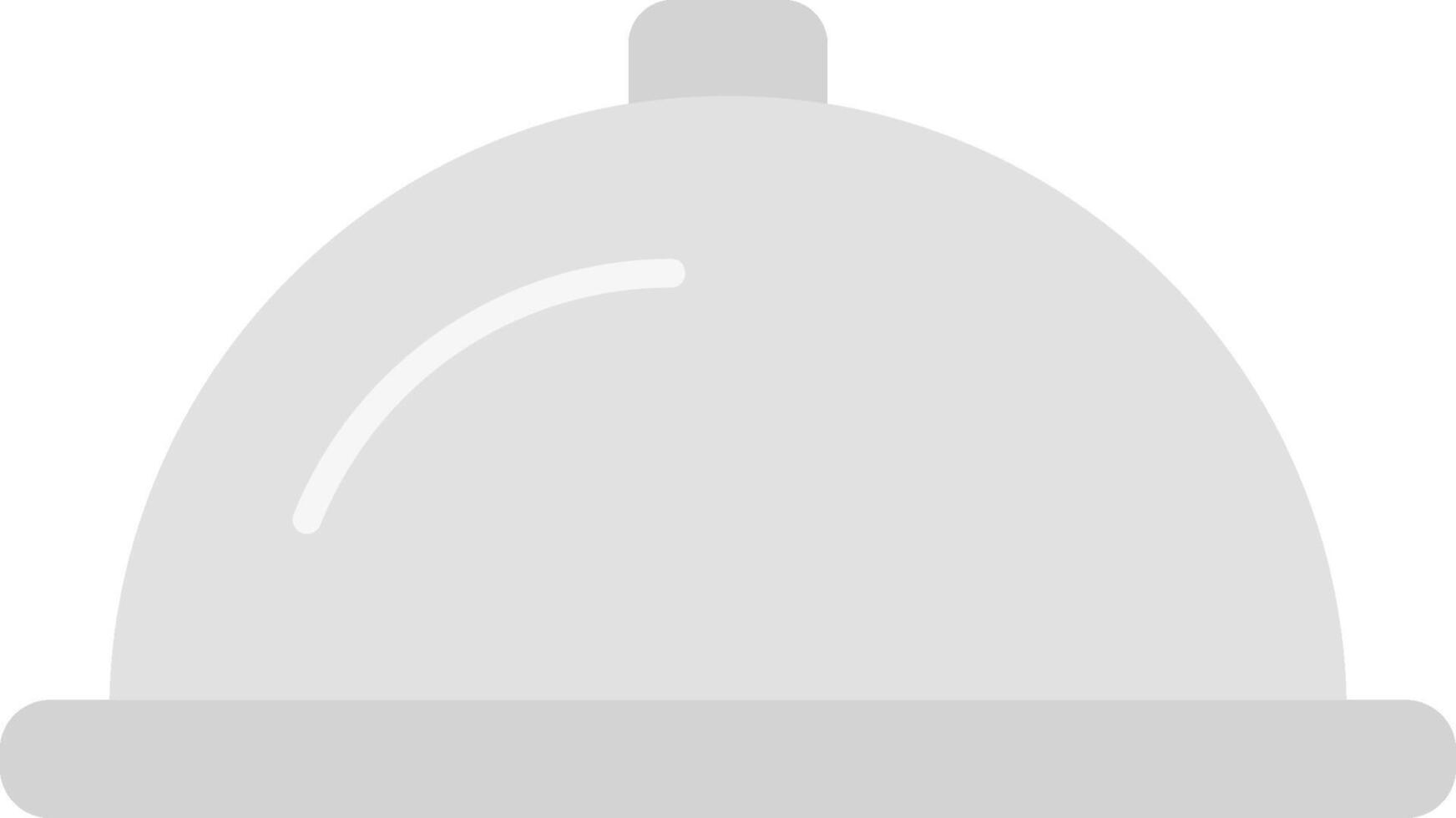 Serving Dish Flat Light Icon vector